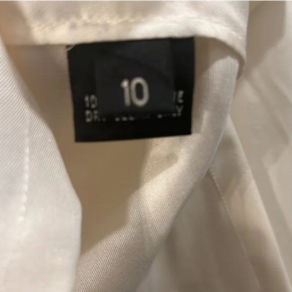 Ralph Lauren Black Label 100% Silk Bell Sleeve Blouse Top